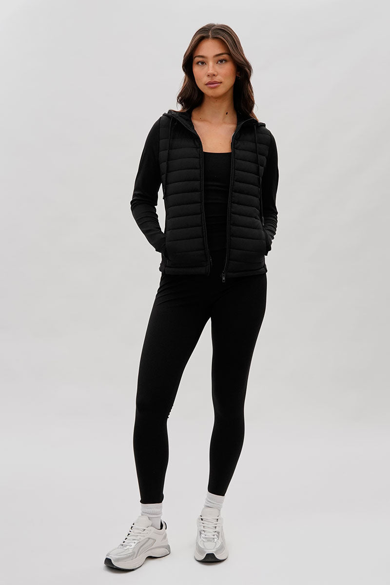 Super Triple Goose Puffer Active Lightweight Jacket - Black - Womens Hoodies & Sweatshirts - Canada Weather Gear