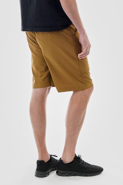 Canada Weather Gear Solid Belted Ripstop Cargo Shorts - Camel - Mens Shorts & Capris - Canada Weather Gear