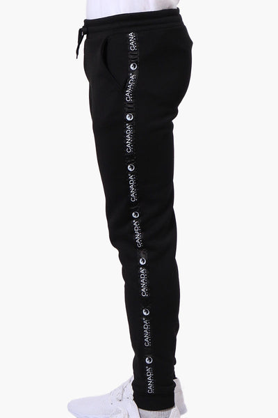 Canada Weather Gear Side Detail Tie Waist Joggers - Black - Mens Joggers & Sweatpants - Canada Weather Gear