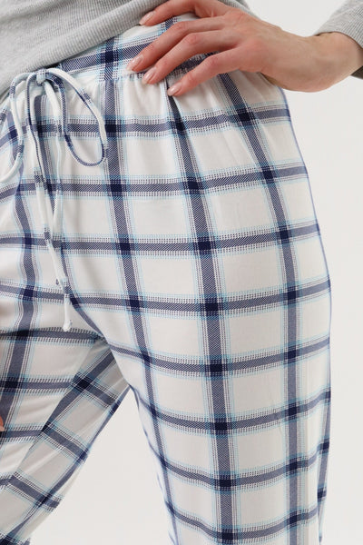 Canada Weather Gear Jogger Pajama Pants - White - Womens Pajamas - Canada Weather Gear