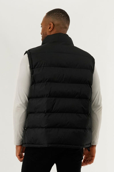 Canada Weather Gear Basic Puffer Vest - Black - Mens Vests - Canada Weather Gear