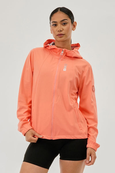 Canada Weather Gear Hooded Zip Up Lightweight Jacket - Coral - Womens Lightweight Jackets - Canada Weather Gear