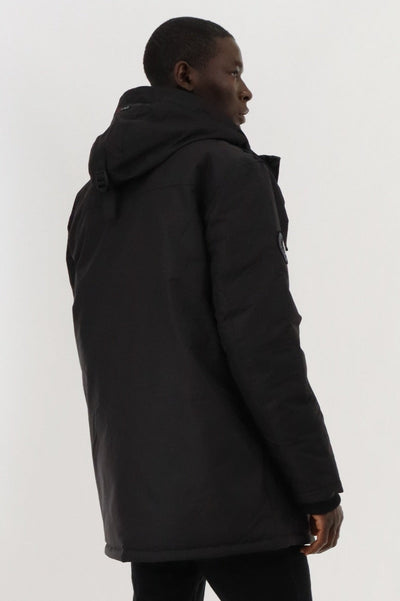 Canada Weather Gear Multi Pocket Parka Jacket - Black - Mens Parka Jackets - Canada Weather Gear