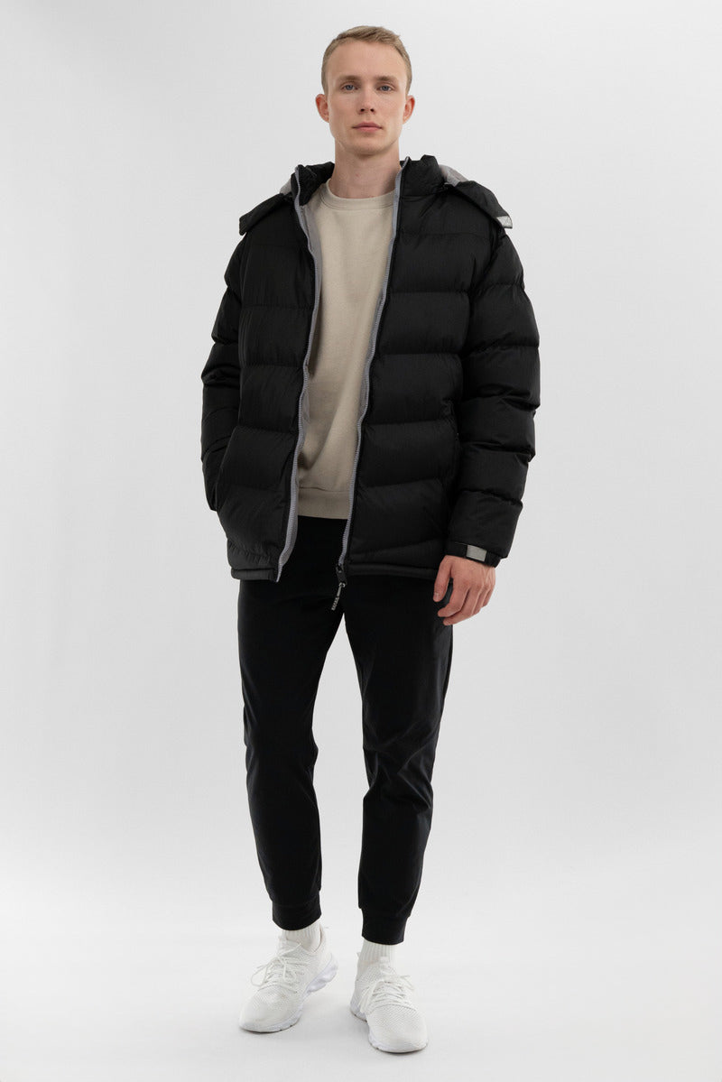 Super Triple Goose Chevron Bomber Jacket - Grey