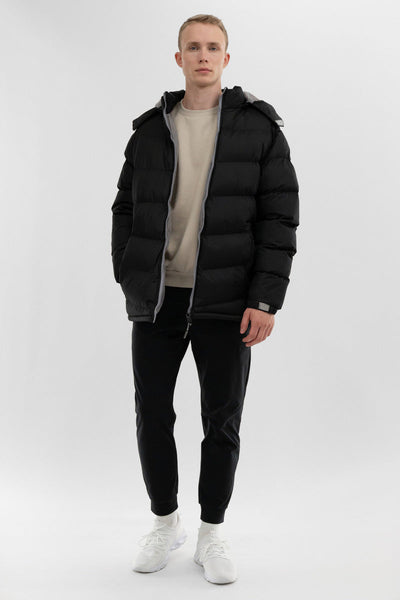 Super Triple Goose Chevron Bomber Jacket - Grey