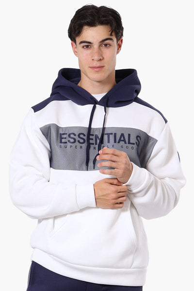 Essentials Super Triple Goose Mesh Insert Hoodie - White - Mens Hoodies & Sweatshirts - Canada Weather Gear