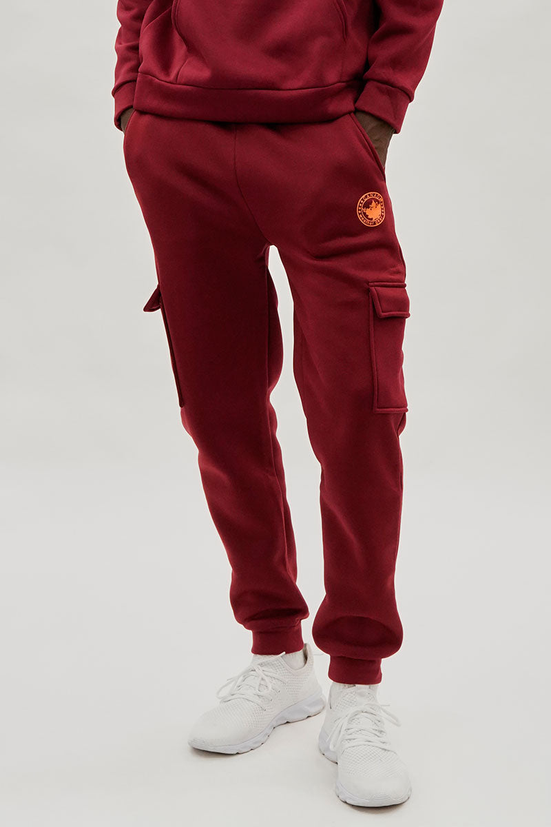 Canada Weather Gear Basic Cargo Joggers - Red