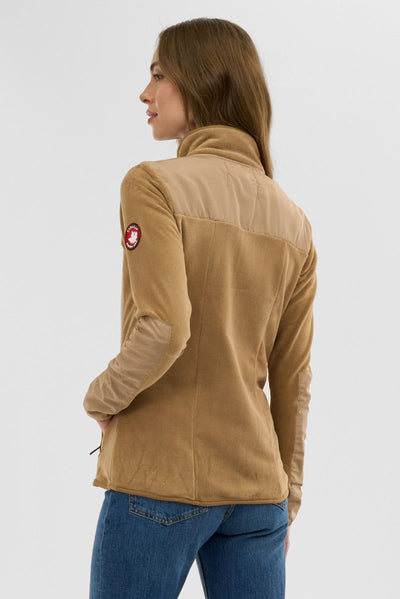 Canada Weather Gear Fleece Lightweight Jacket - Beige - Womens Lightweight Jackets - Canada Weather Gear