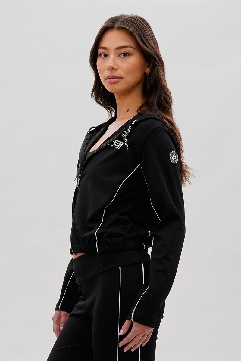 Super Triple Goose Cropped Active Hoodie - Black - Womens Hoodies & Sweatshirts - Canada Weather Gear