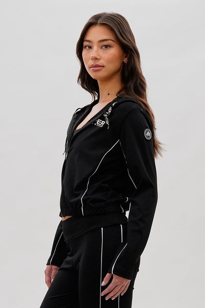 Super Triple Goose Cropped Active Hoodie - Black - Womens Hoodies & Sweatshirts - Canada Weather Gear