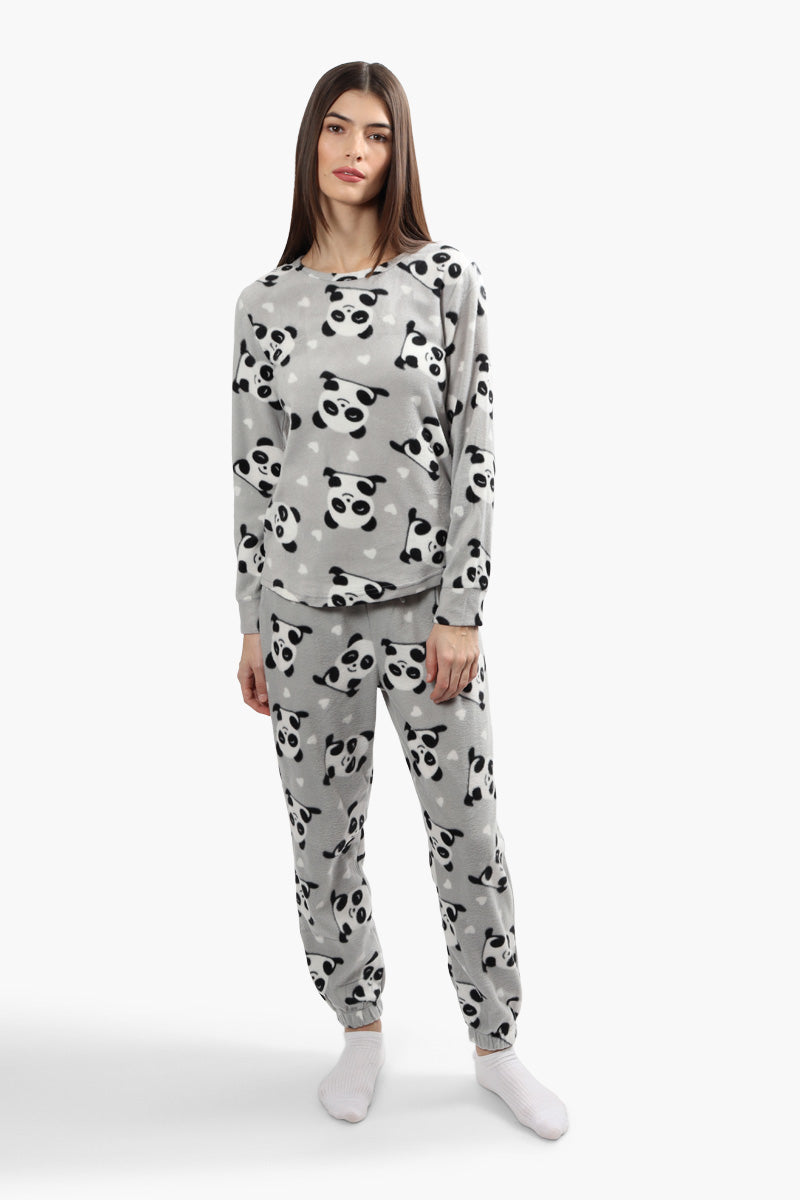 Canada Weather Gear Plush Pajama Joggers - Grey - Womens Pajamas - Canada Weather Gear