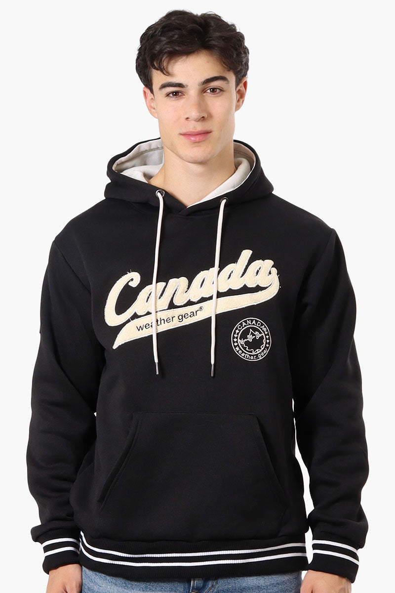 Canada Weather Gear Striped Cuff Hoodie - Black