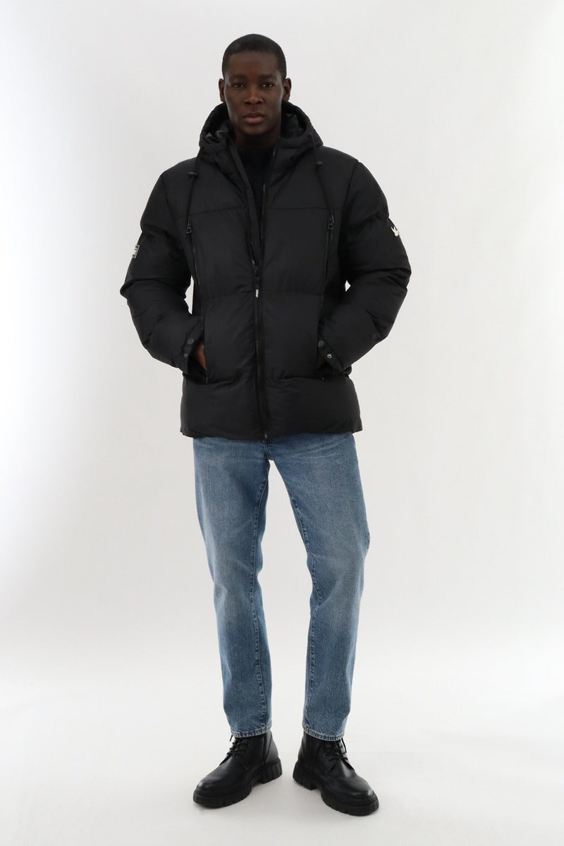 Super Triple Goose Puffer Parka Jacket - Black - Mens Parka Jackets - Canada Weather Gear