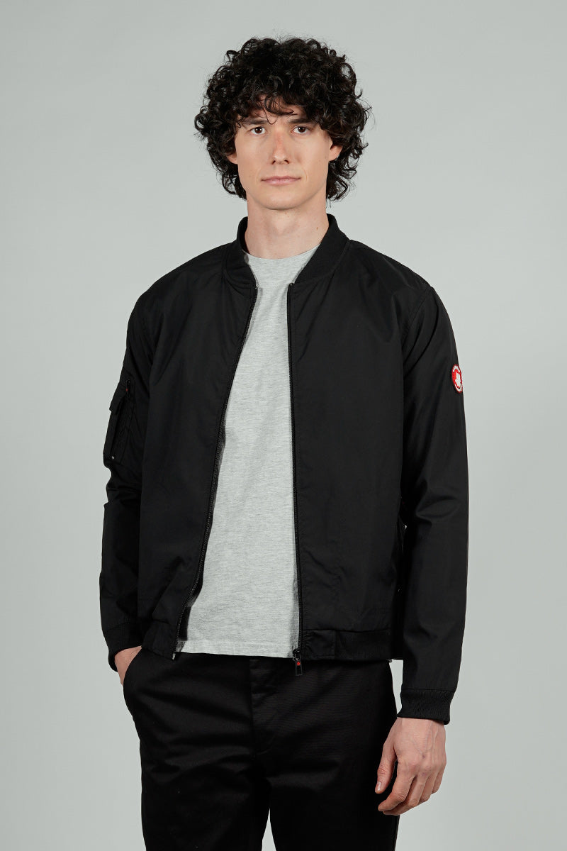 Canada Weather Gear Basic Zip Up Bomber Lightweight Jacket - Black