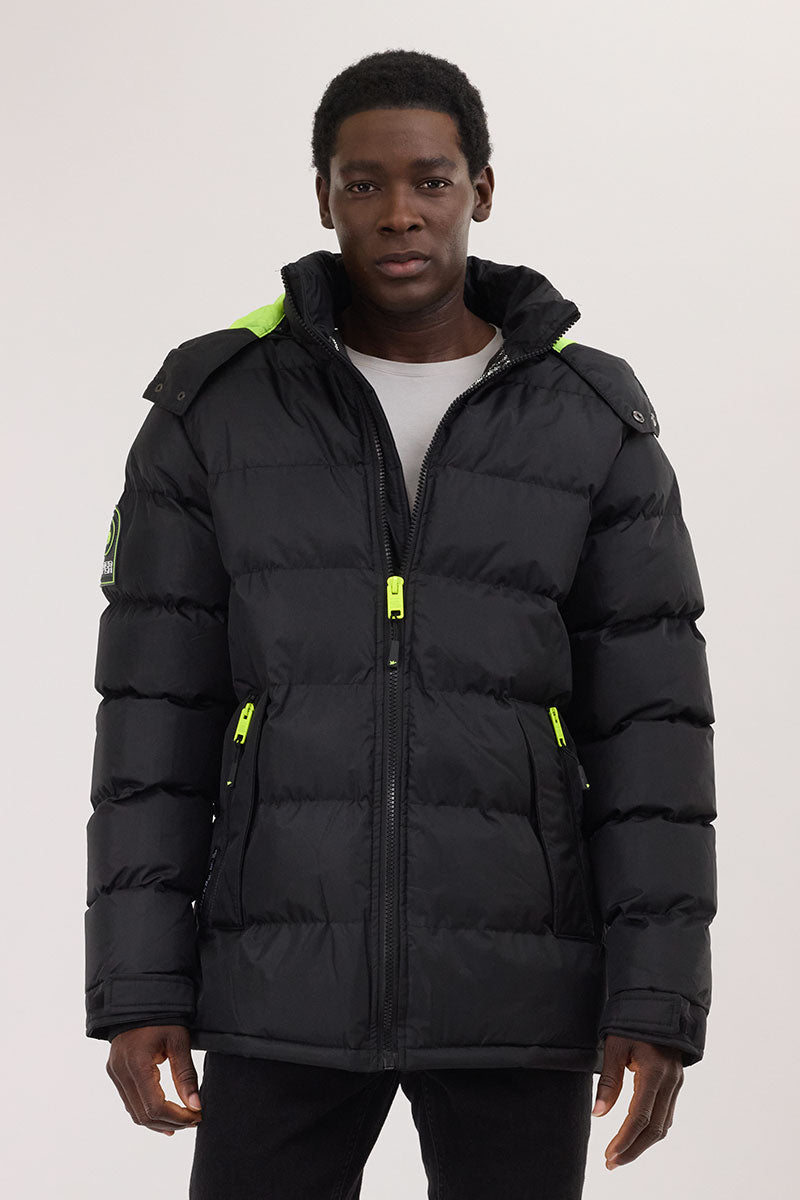 Super Triple Goose Thermal-Foil Lining Bomber Jacket - Green
