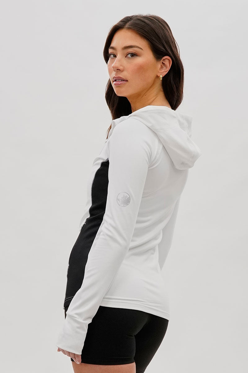 Canada Weather Gear Zip Up Yoga Lightweight Jacket - White - Womens Lightweight Jackets - Canada Weather Gear