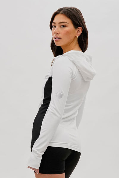 Canada Weather Gear Zip Up Yoga Lightweight Jacket - White - Womens Lightweight Jackets - Canada Weather Gear