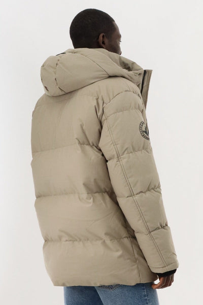 Canada Weather Gear Hip Length Parka Jacket - Taupe - Mens Parka Jackets - Canada Weather Gear