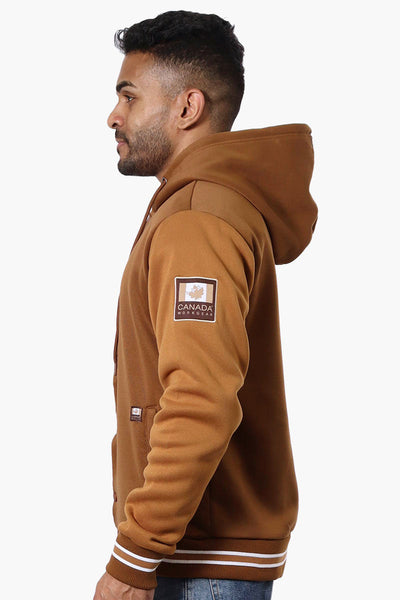 Canada Work Gear Button Up Hoodie - Caramel - Mens Hoodies & Sweatshirts - Canada Weather Gear