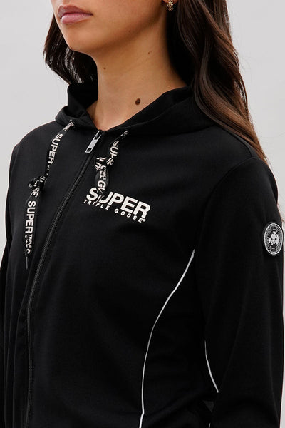 Super Triple Goose Cropped Active Hoodie - Black - Womens Hoodies & Sweatshirts - Canada Weather Gear