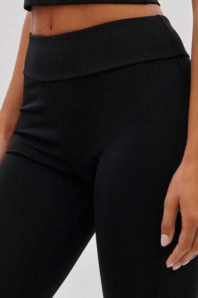 Super Triple Goose Mesh Detail Leggings - Black - Womens Leggings - Canada Weather Gear