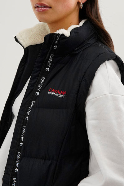 Canada Weather Gear Zip Off Sleeve Parka Jacket - Navy - Womens Parka Jackets - Canada Weather Gear