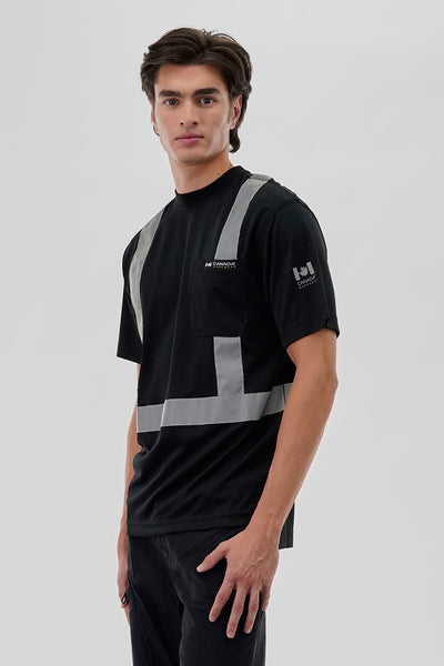 Canada Work Gear Hi-Vis Short Sleeve Tee - Black - Mens Tees & Tank Tops - Canada Weather Gear