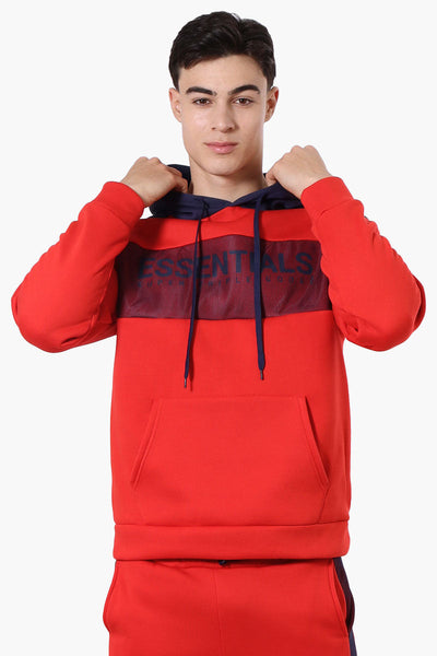 Essentials Super Triple Goose Mesh Insert Hoodie - Red - Mens Hoodies & Sweatshirts - Canada Weather Gear