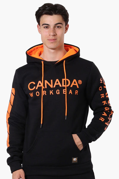 Canada Work Gear Logo Sleeve Hoodie - Black - Mens Hoodies & Sweatshirts - Canada Weather Gear