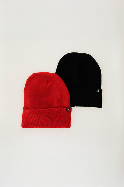 Canada Weather Gear Two-Pack Knit Hat - Red - Mens Hats - Canada Weather Gear