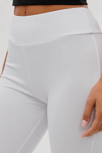 Super Triple Goose Mesh Detail Leggings - White - Womens Leggings - Canada Weather Gear