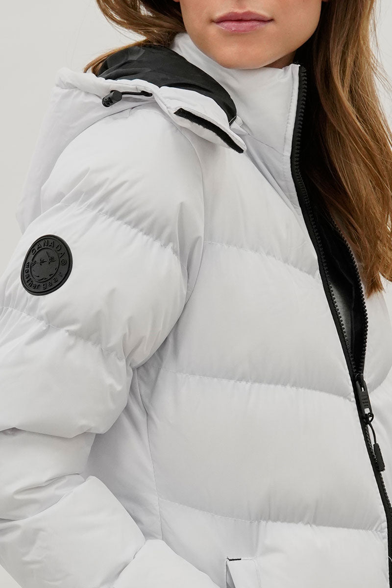 Canada Weather Gear Chevron Bomber Jacket - White