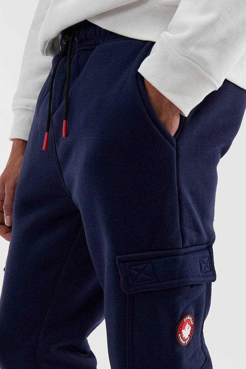 Canada Weather Gear Fleece Cargo Joggers - Navy