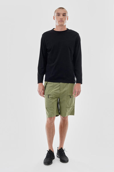Canada Weather Gear Solid Belted Ripstop Cargo Shorts - Olive - Mens Shorts & Capris - Canada Weather Gear