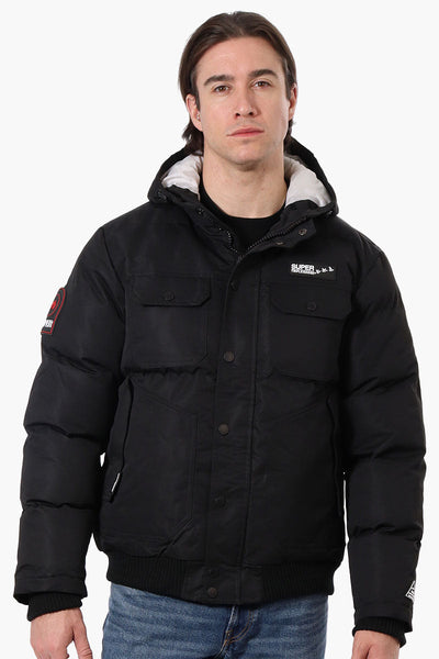 Super Triple Goose 4 Pocket Bomber Jacket - Black - Mens Bomber Jackets - Canada Weather Gear