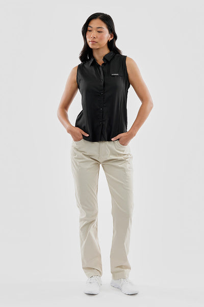 Canada Weather Gear Expedition Solid Cargo Pants - Cream - Womens Pants - Canada Weather Gear