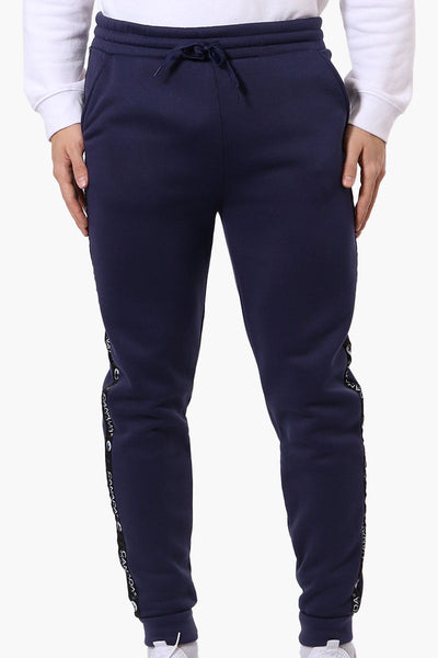 Canada Weather Gear Side Detail Tie Waist Joggers - Navy - Mens Joggers & Sweatpants - Canada Weather Gear