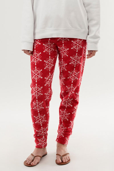 Canada Weather Gear Festive Print Pajama Pants - Red - Womens Pajamas - Canada Weather Gear