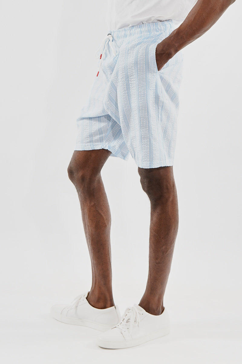 Canada Weather Gear Vintage Striped Tie Waist Shorts - Blue - Mens Shorts & Capris - Canada Weather Gear