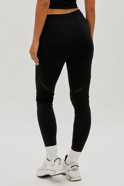Super Triple Goose High Waisted Leggings - Black - Womens Leggings - Canada Weather Gear