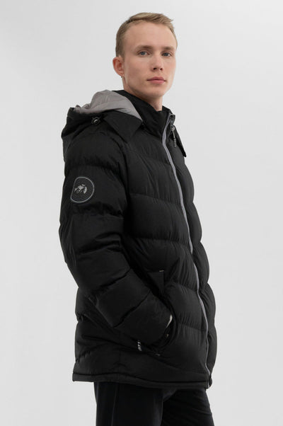 Super Triple Goose Chevron Bomber Jacket - Grey