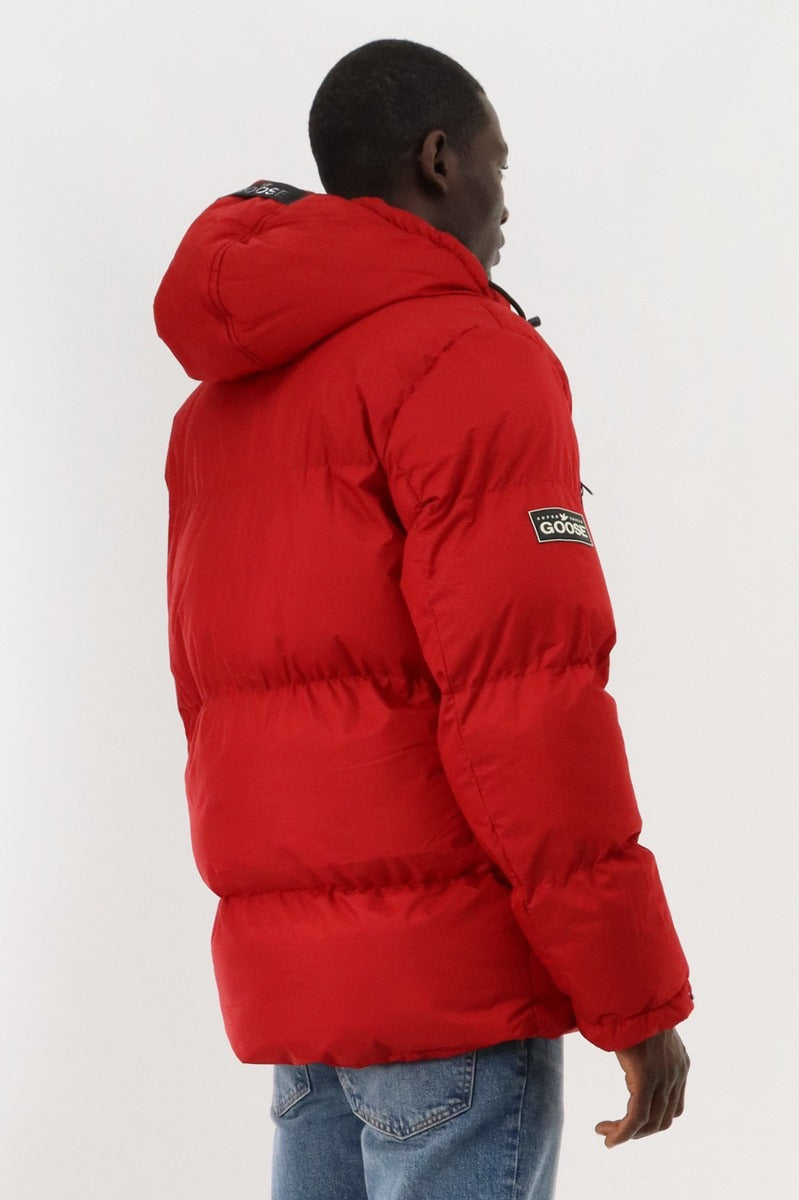 Super Triple Goose Puffer Parka Jacket - Red - Mens Parka Jackets - Canada Weather Gear
