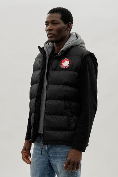 Canada Weather Gear Hooded Puffer Vest - Black