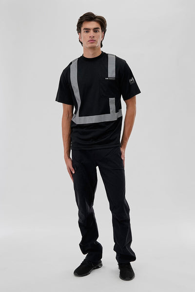 Canada Work Gear Hi-Vis Short Sleeve Tee - Black - Mens Tees & Tank Tops - Canada Weather Gear