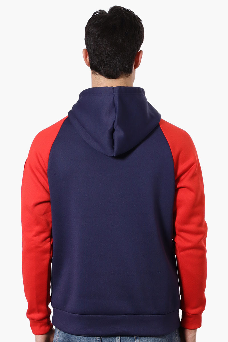 Canada Weather Gear Colour Block Chest Logo Hoodie - Navy - Mens Hoodies & Sweatshirts - Canada Weather Gear