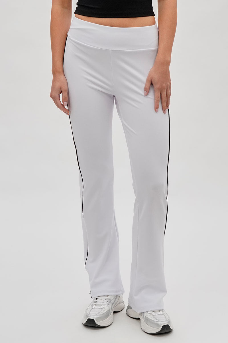 Super Triple Goose Side Piping Detail Active Pants - White - Womens Pants - Canada Weather Gear