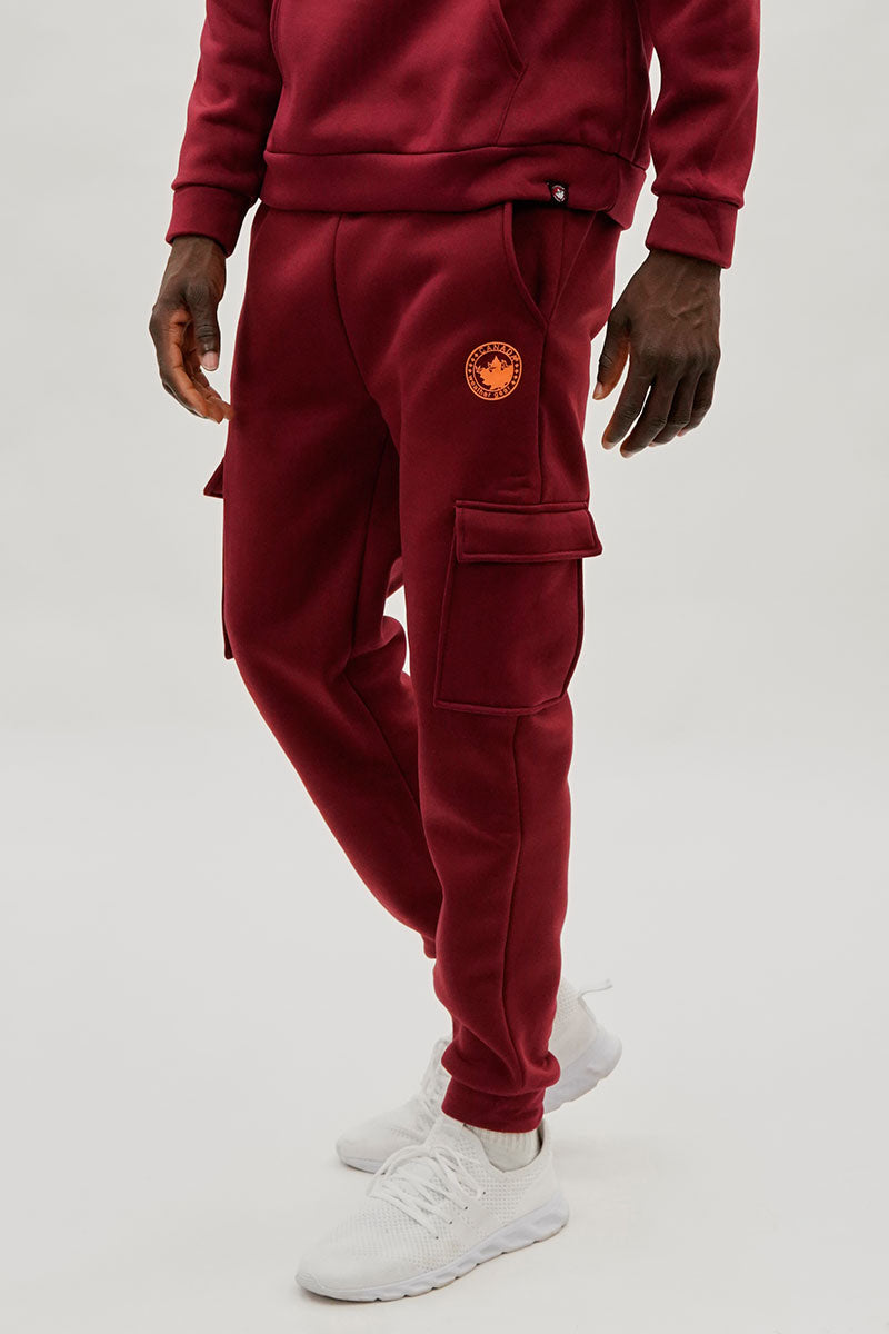Canada Weather Gear Basic Cargo Joggers - Red