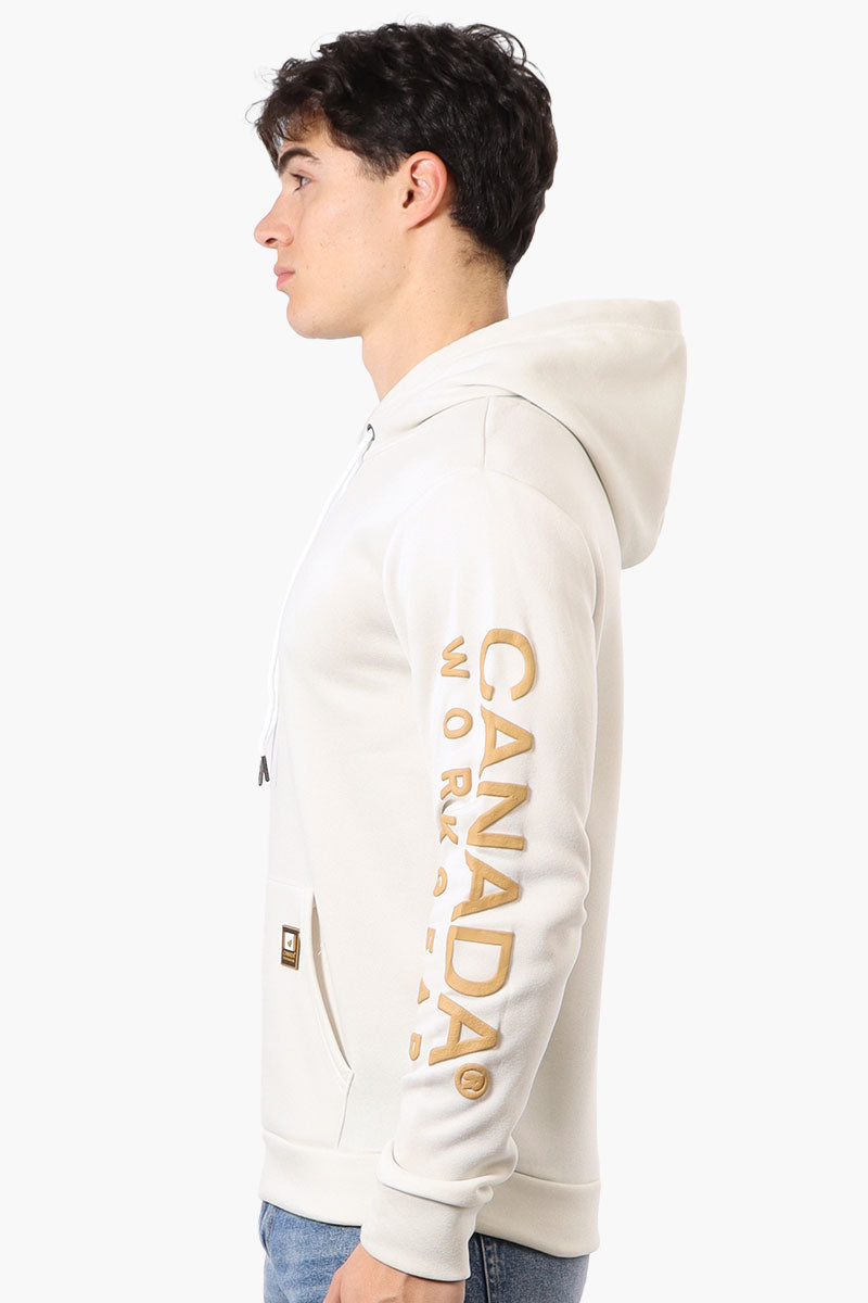 Canada Work Gear Sleeve Print Hoodie - Cream