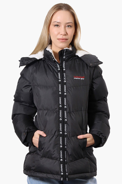 Canada Weather Gear Zip Off Sleeve Bomber Jacket - Black - Womens Bomber Jackets - Canada Weather Gear