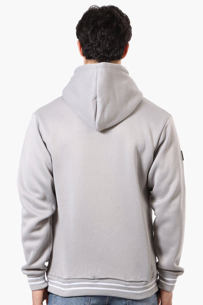 Canada Weather Gear Striped Cuff Hoodie - Grey